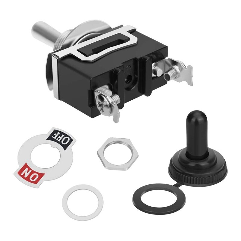 5Pcs/Lot 5X Toggle Switch Heavy Duty 20A 125V SPST 2 Terminal ON/OFF Car Waterproof ATV