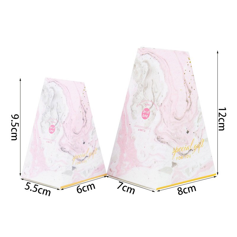 10 sztuk stożek cukierki skrzynka S/L drukowane torby na prezenty pudełka na ślub na urodziny i bociankowe zaopatrzenie solidny czekoladki pakowanie prezentów dekoracje