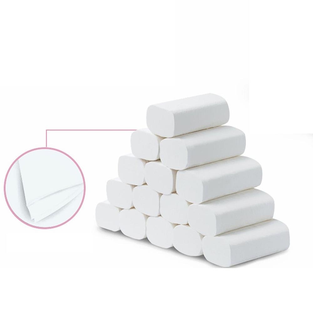 Household Toilet Paper Affordable Coreless Paper Wood Pulp Tissue Roll Paper Toilet Roll Paper 10 Rolls