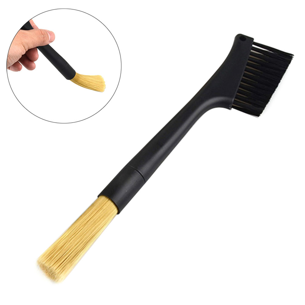 Powder Coffee Grinder Brush Home Kitchen Grain Machine Cleaning Bean Matcha Removable Accessories Double Head Barista