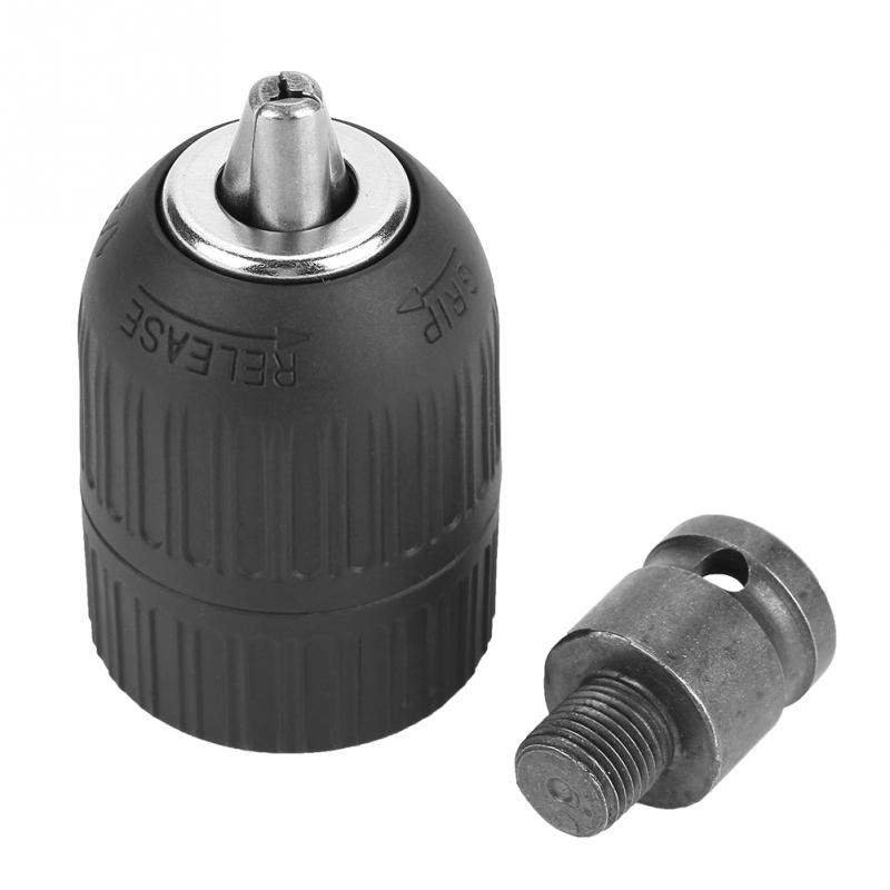 2-13mm Keyless Electric Drill Chuck 1/2-20UNF with 12 Chuck Adaptor for Impact Wrench Conversion Tools