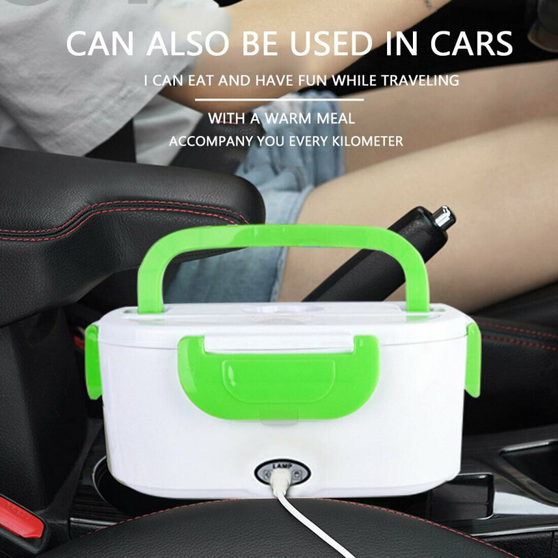 Portable Electric Lunch Box Car Truck&Home 12V1.5L School Bento Rice Cooker Food Container Warmer Car Adapter Car Accessories