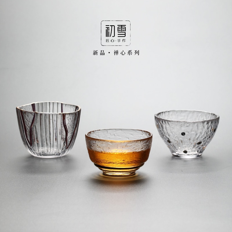 Japanske snapseglas kop krusning guldkant whiskyglas vintage vinglas home kieliszki do wina juice glas  ac50gc