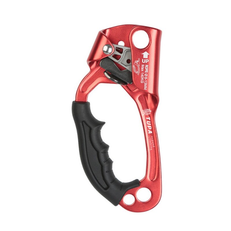 Climbing Hand Ascender Rock Climbing Mountaineering Arborist Hand Ascender Rappelling Gear Device Clamp Tool for 8-12mm Rope: R-Left Hand