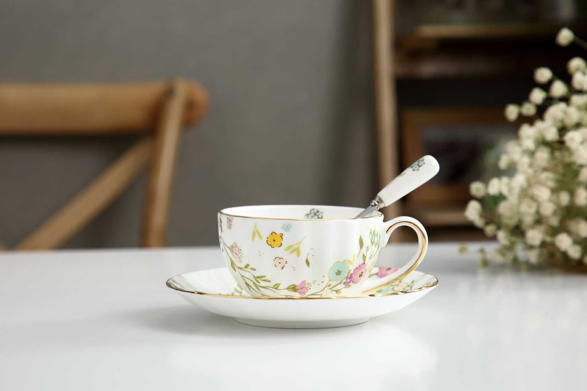 Platillos De Café Villeroy & Boch Like. Lave Bleu - Juego De 6 Piezas De Cerámica Azul, 15.2 Cm, Para Lavavajillas