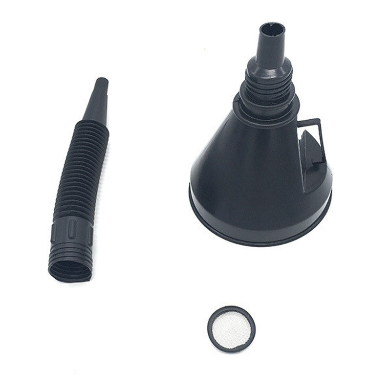 Bec verseur en plastique 2 en 1, pour huile, carburant, essence, Diesel, accessoires de voiture de , noir
