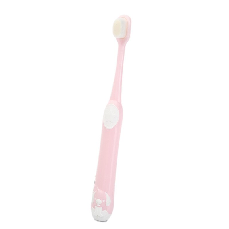 Cute Animal Soft Bristle Children's Toothbrush Cartoon Toothbrush Girls Boys Kids Dental Care Tooth Brush: Pink