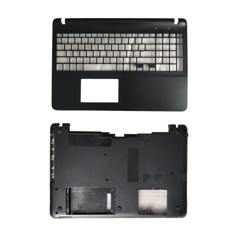 For Sony Vaio SVF151 SVF152 Series SVF152A29M SVF1521RB Laptop Rear Lid TOP Case LCD Back Cover/Bezel/Palmrest/Bottom Base Case: Black small return D