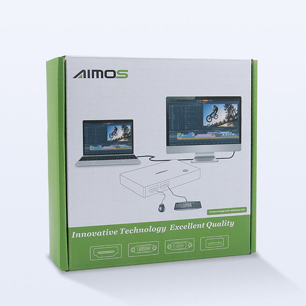 Practical USB Switcher KVM Switch Splitter Box for 4 PC Sharing Printer Keyboard Mouse Compative with Various USB Devices