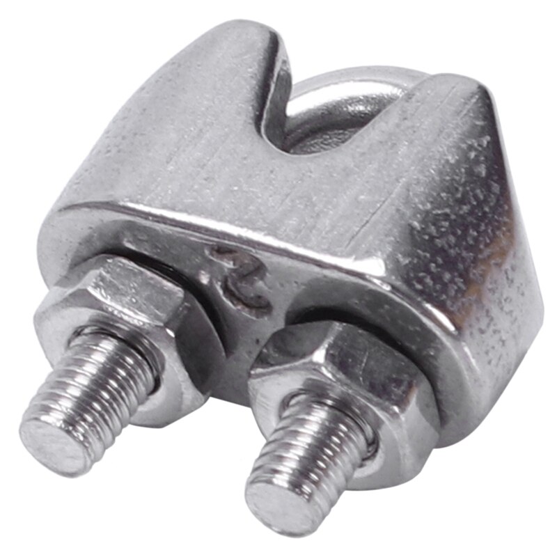 22 st rostfritt stål vajer kabel klämma fästelement vajer kabel rep grepp klämmor bromsok , 12 st 2mm & 10 st m
