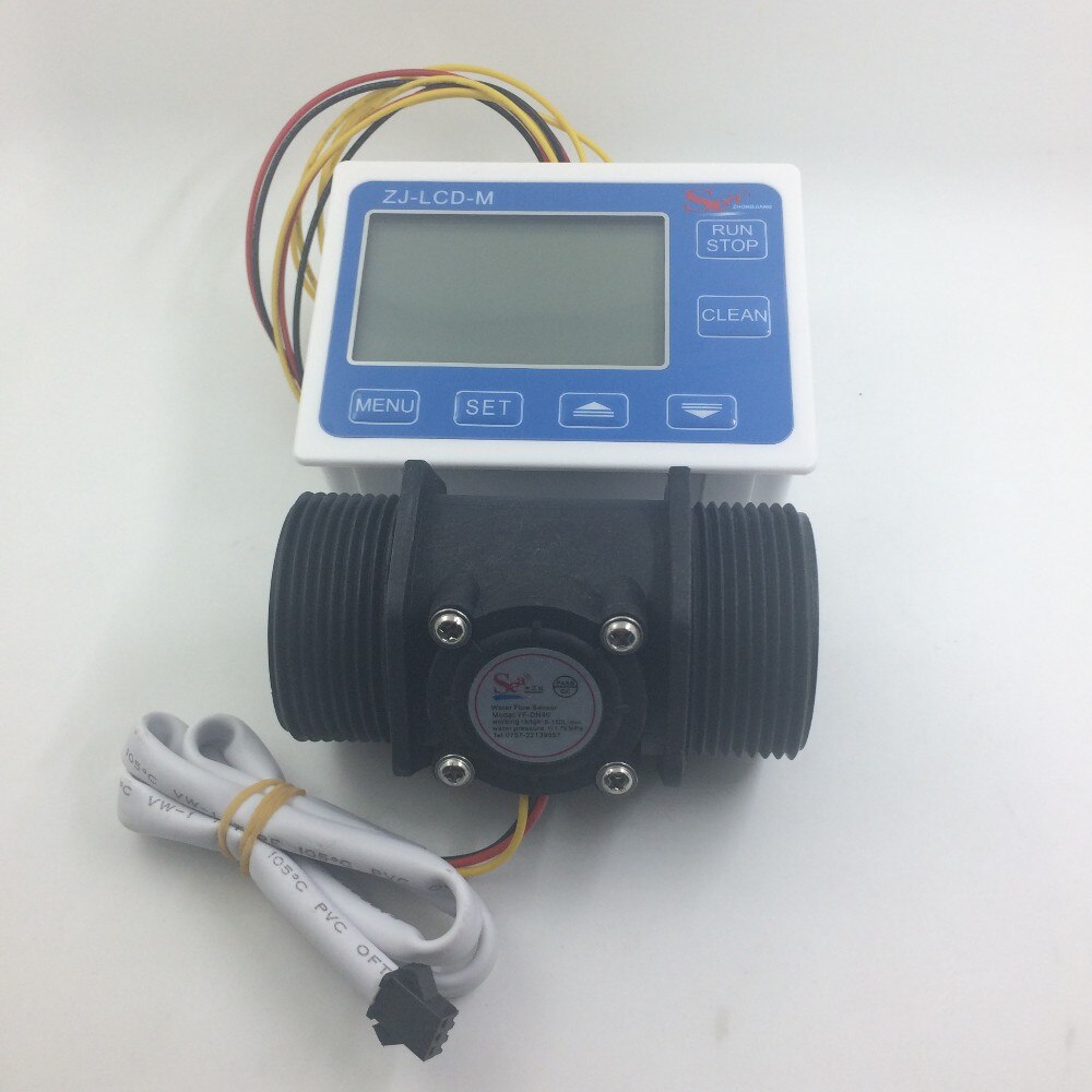 1.5&quot; Water Flow Sensor Meter Counter Indicator + Digital LCD Display controller 5-150L/min