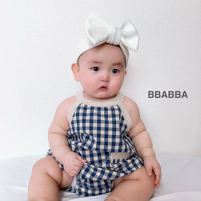 sommer Neue Stil Plaid Strampler Korea Kinder baby mädchen romper