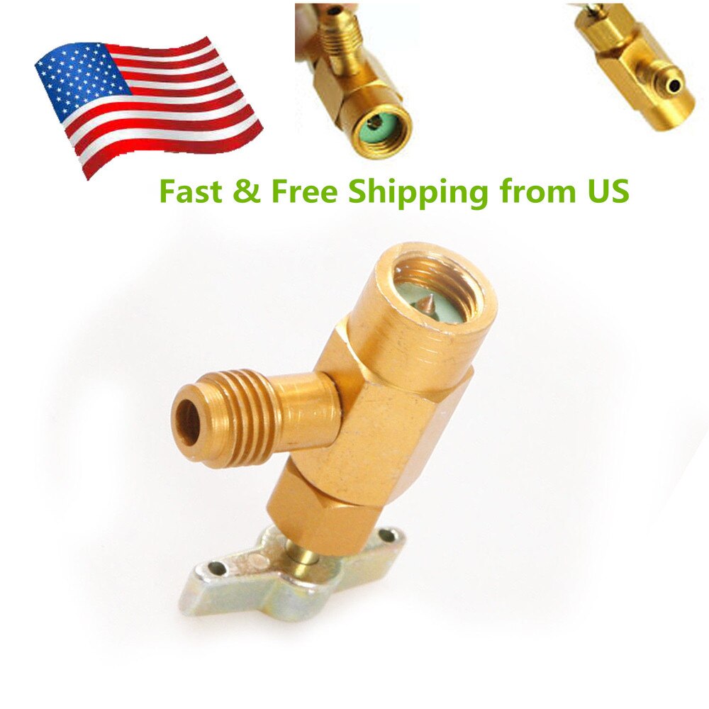 Can Dispensing R-134a AC Refrigerant Tap 1/2" ACME Thread Tool Bottle Opener