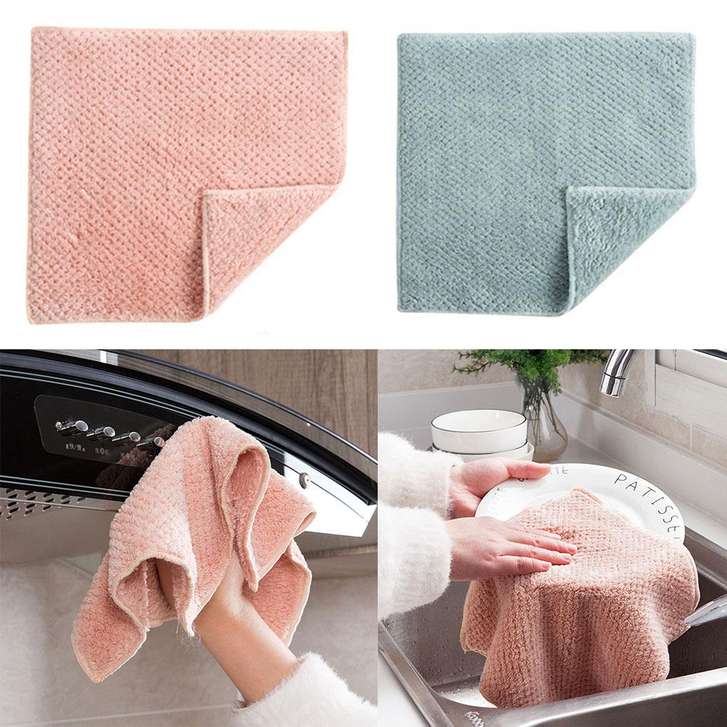 Microfiber Cleaning Cloth Towel Kitchen Car Windows Dust Cleaning Towel Absorbent Fabric Super Absorbent