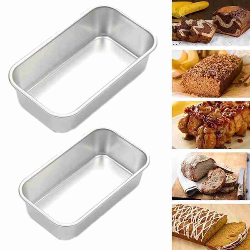 1PC gran molde para pastel cuadrado pastel de Brownie molde Rectangular molde para pan tostado de aluminio molde de hornear