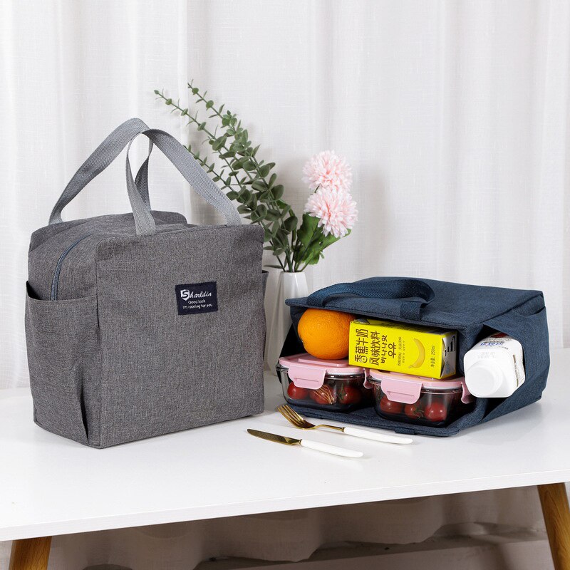 Large Capacity Cooler Bag Oxford Portable Zipper Thermal Lunch Bags Insulated Freezer Bag Camping Picnic Bag