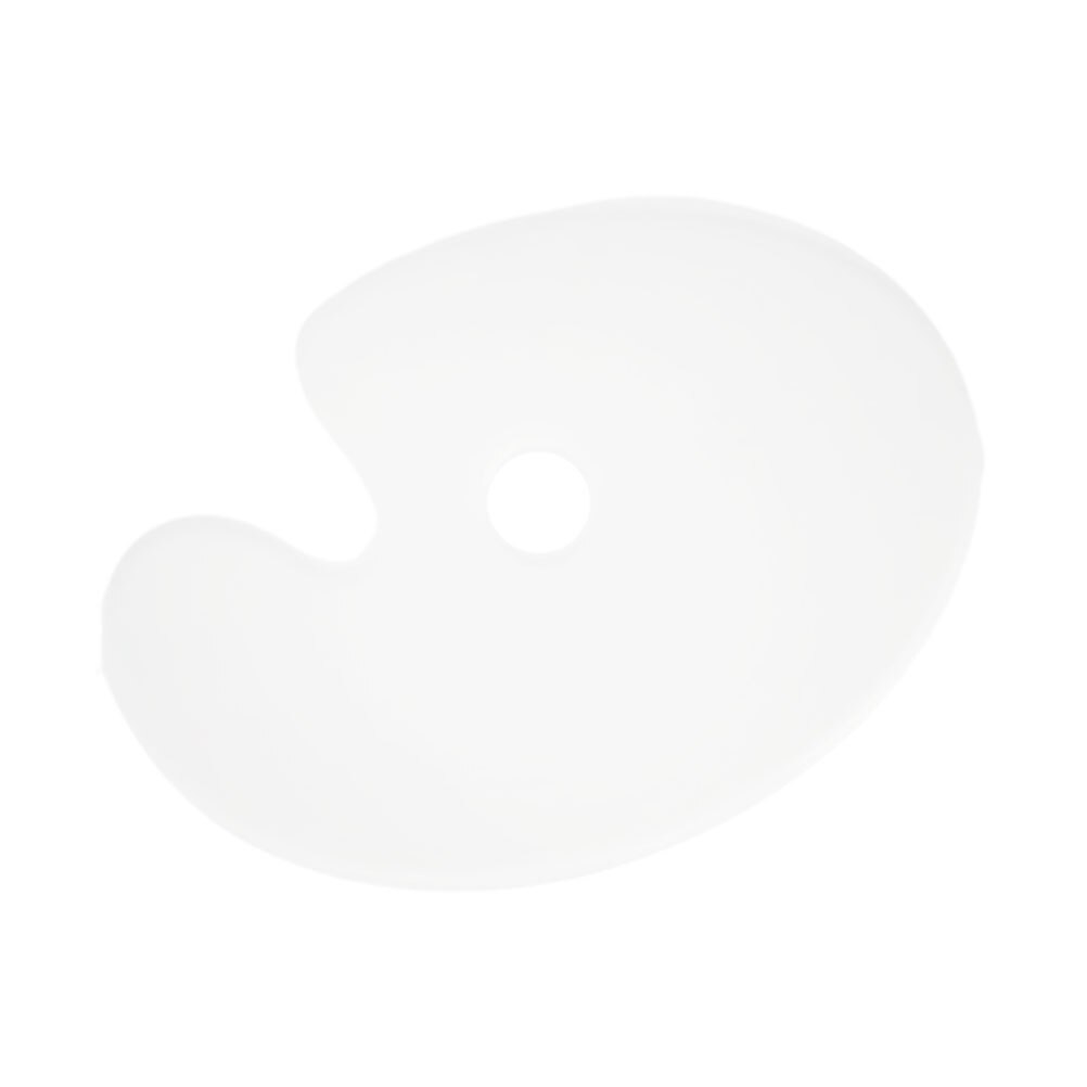 Clear Acrylic Paint Palette Transparent Art Palette Elliptical Palette for DIY Art Craft Painting