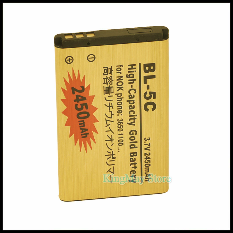 2 teile/los Goldene bateria 5C batterie BL5C BL-5C praktisch Batterie Für Nokia 2610 2600 2300 6230 6630 1100 N70 n71 Batterie 5C