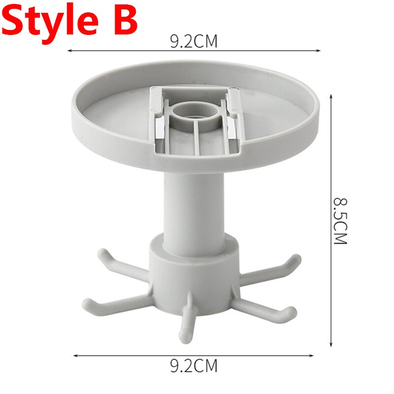 Perchero de almacenamiento rotativo de 360 grados para cocina, con gancho giratorio, soporte para utensilios de cocina, organizador para colgar cucharas, ollas, utensilios: Style B gray