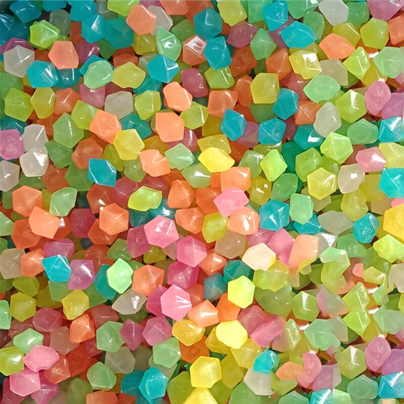 200/300/500Pcs Decorative Pebbles Garden Decor Outdoor Luminous Pebbles Garden Lawn Yard Walkway Stones Glow In The Dark Pebbles