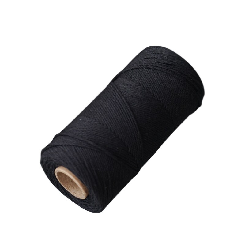 weaving tapestry warp,Cotton Warp Roll for Weaving, crocheting,tapestry warp yarn- 80g/ 150 m (164 yd): Black