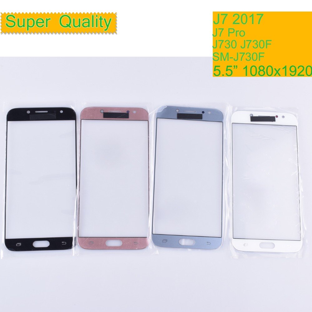 For Samsung Galaxy J7 Pro J730 J730F SM-J730F SM-J730G/DS Touch Screen Front Glass Panel TouchScreen LCD Outer Lens j7
