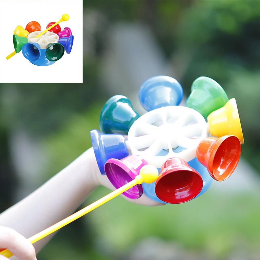 Instrument de Percussion pour enfants, horloge rotative à huit tons avec battement