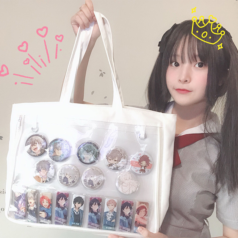 Ita Bag Lolita Style Shoulder Bags One side Lovely Kawaii Women Clear Bag Schoolbags For Teenage Girl Candy Sweet Itabag Handbag