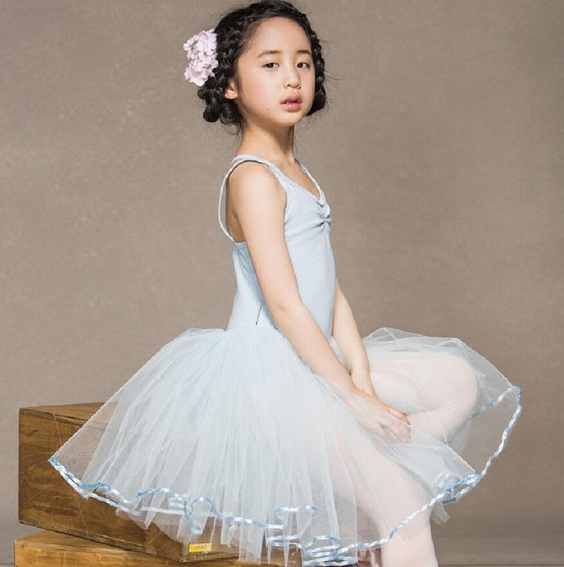 Robe de danse de Ballet pour filles, jupe de danse blanche, pour enfants, gilet, justaucorps, exercices quotidiens, , Ballet en coton, nouveauté