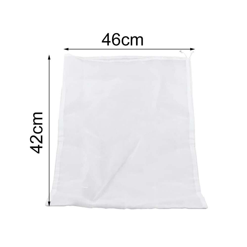 Filet de filtre réutilisable, 4 tailles, pour café, noix, lait, thé, fruits, jus, vin, souche, sac de filtre liquide d'herbe, accessoires de cuisine: XL