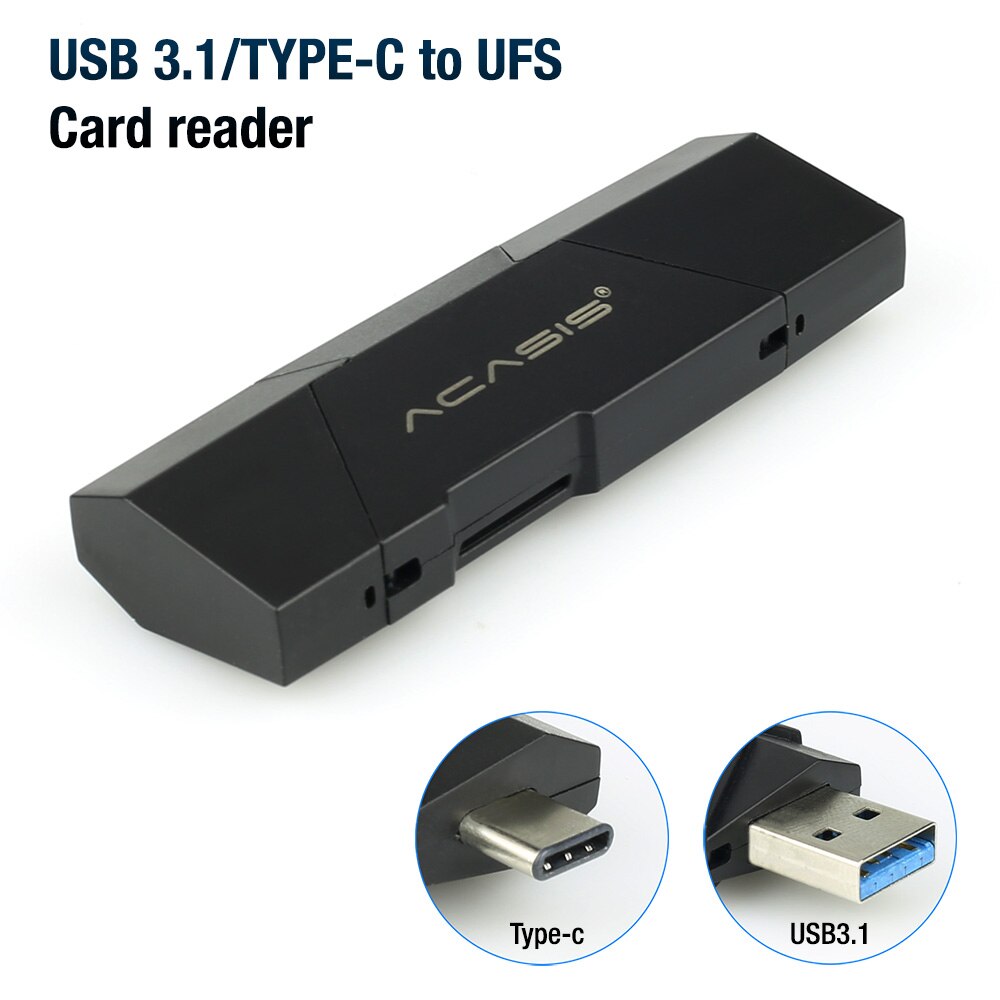 Acasis UFS Card Reader for Sansung Mobile USB 3.1 Type C to UFS Micro TF Adapter Memory Card OTG Smart Reader Laptop Accessories