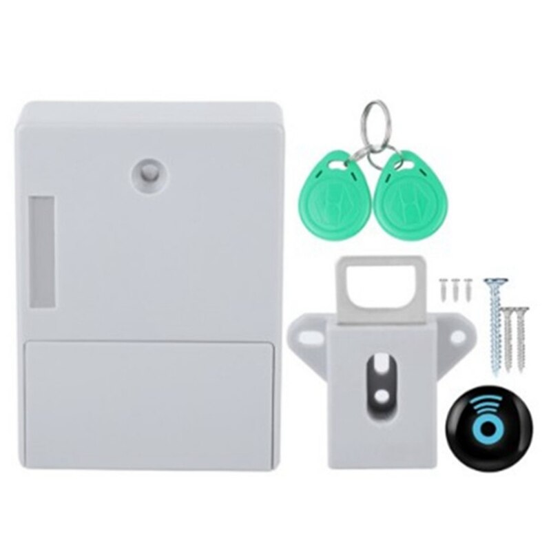 Ladeslot zonder gaten, onzichtbaar slot voor huishoudelijke kasten, licht inductie ladeslot: Default Title