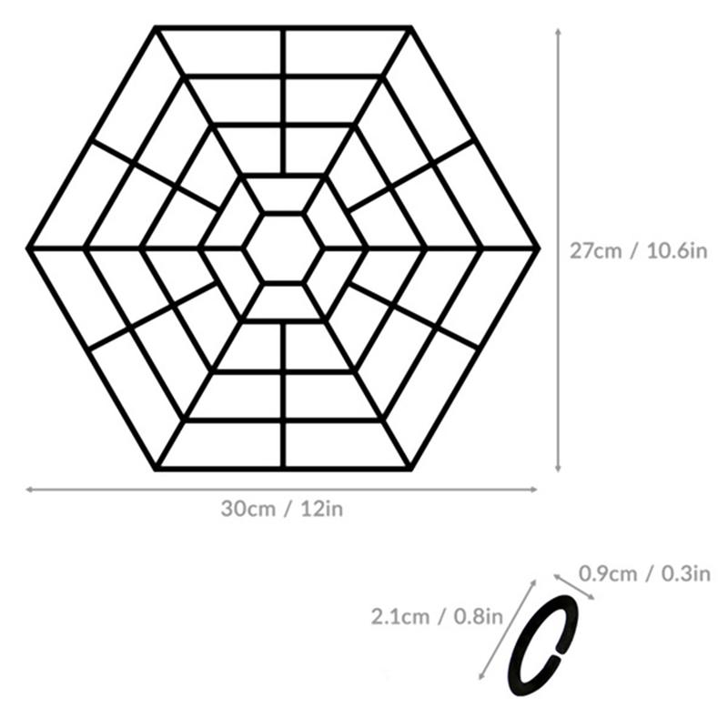 20Pcs Six Angle Fish Protectors Fish Pond Nets Plastic Fish Guards Pond Mesh for Home Shop