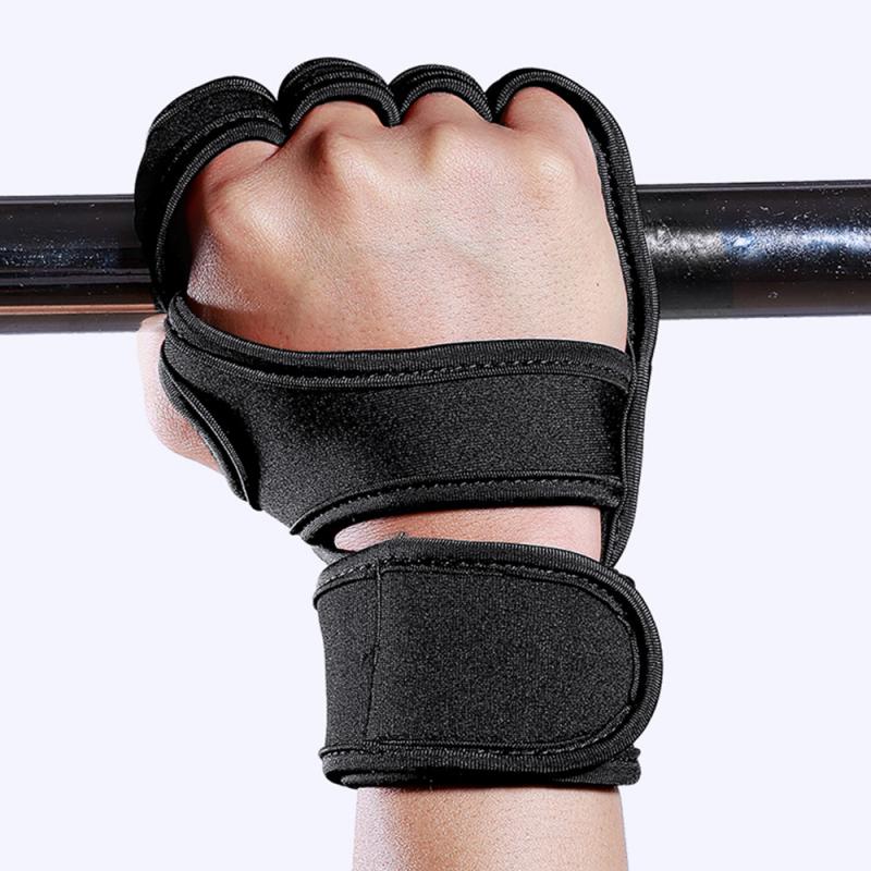 Men Women Weightlifting Breathable Gloves Pressurized Non-slip Half-finger Glove Fitness Cycling Sport Wear-resistant Hand Cover