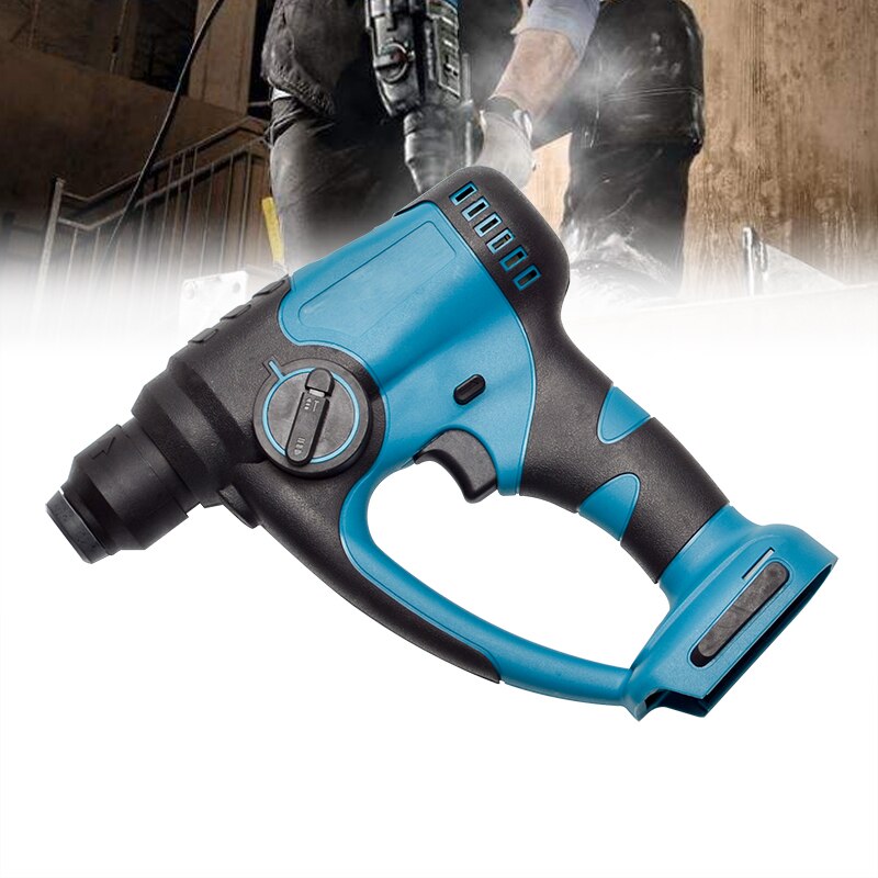 18V Rechargeable Brushless Cordless Rotary Hammer 4 Modes Drill Electric Hammer Impact Drill High Power For 18V Makita Battery