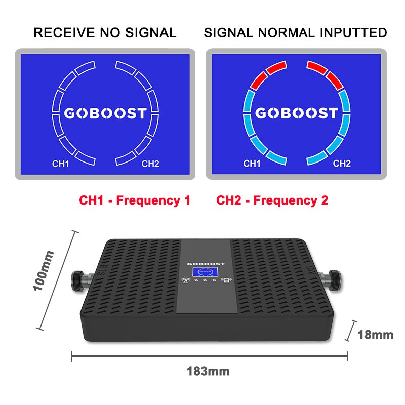 2G 3G LTE 70dB cellular signal booster amplifier 850 1900mhz CDMA 850mhz mobile phones signal booster lcd display repeater -