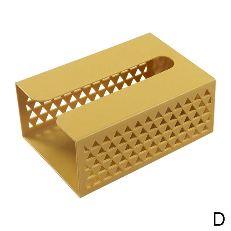 Wall Mounted Self Adhesive Plastic Tissue Box Napkin Home Paper Box Napkin Holder Towel Storage Paper Hollow Organizer
