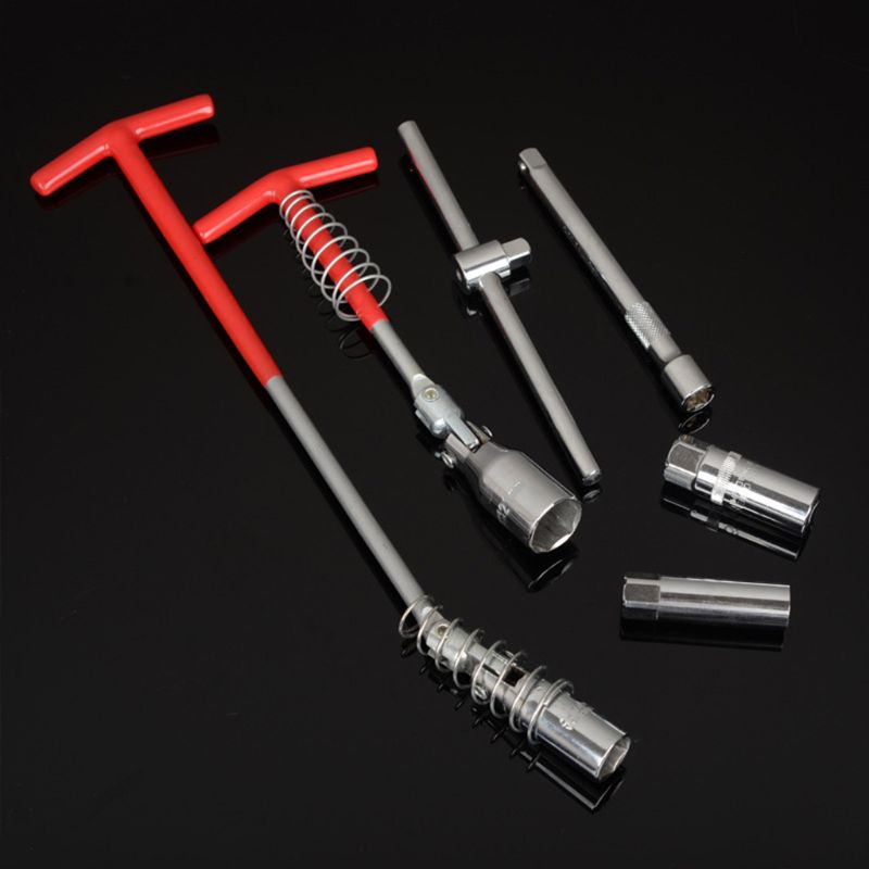 Remover Installer T-Handle Universal Joint Spark Plug Socket Wrench Automobile Maintenance Modification Disassembly Tool
