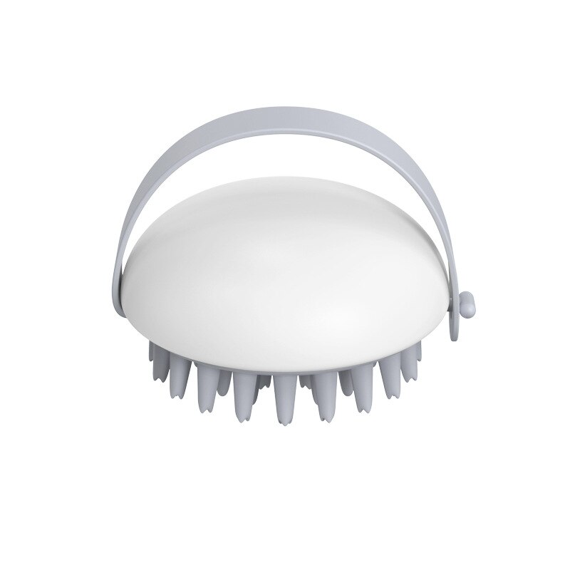Brosse de douche en Silicone mignon peigne doux pour le corps épurateur de bain à main brosse de nettoyage de douche de Massage Spa avec shampooing douche Massage: White