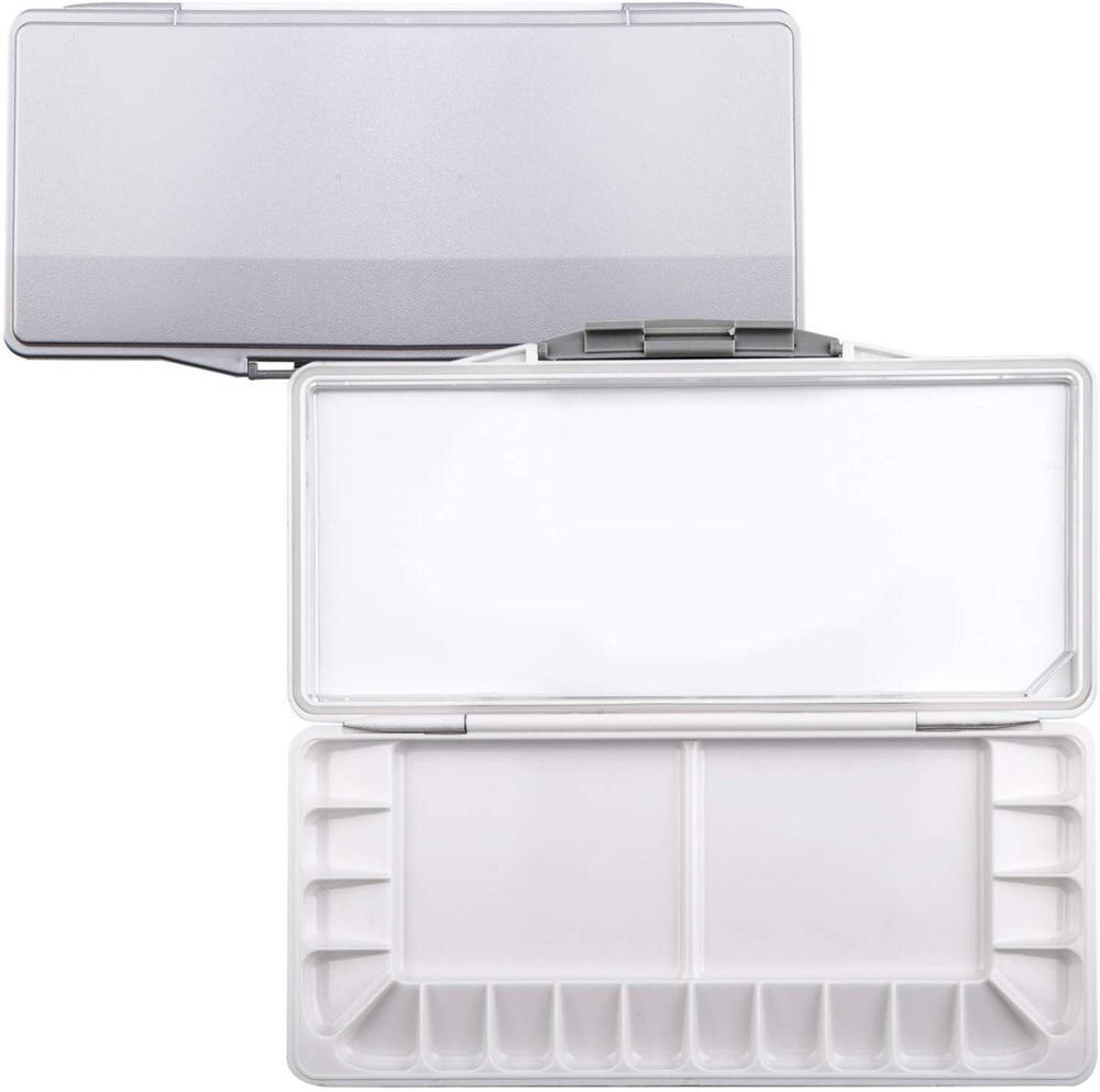 MEEDEN Palette aquarelle étanche à l'air-Palette Peel-Off boîte de Palette de peinture de voyage pliable avec 18 puits et 3 zones de mélange: Default Title