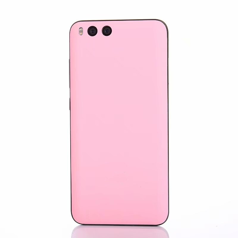 Funda de plástico mate para Xiaomi Mi 6, carcasa trasera para teléfono Mi6 Xiaomi6 pegamento para pegar: Rosa