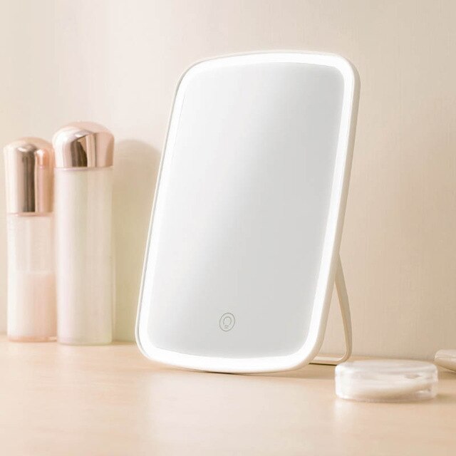 Espejo Led Xiaomi Mijia Youpin portátil plegable, espejo con luz Led para maquillarse Xiaomi Mijia portátil y portátil para dormitorio: Default Title