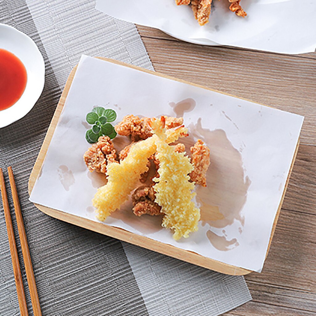 50pcs Kitchen Oil-absorbing Paper Disposable Eco-friendly Kitchen Oil Film Soup Food Oil Absorbing Pp Paper White Cooking Tools