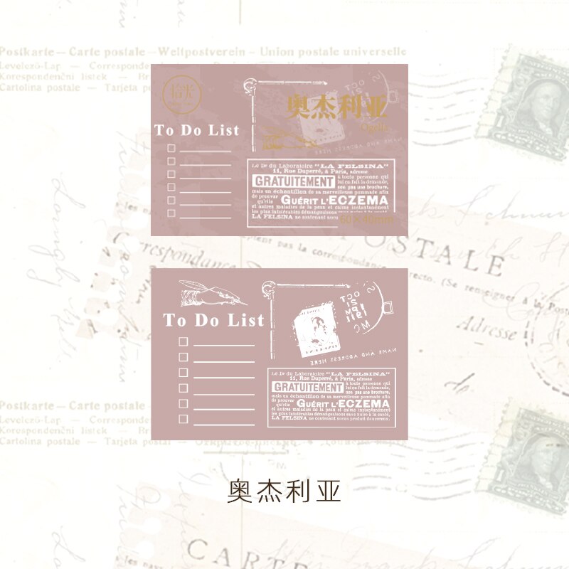 Timbres-poste anglais rétro en bois, arrière-plan pour Scrapbooking, carte faite à la main, bricolage, artisanat pour Album Photo: 1