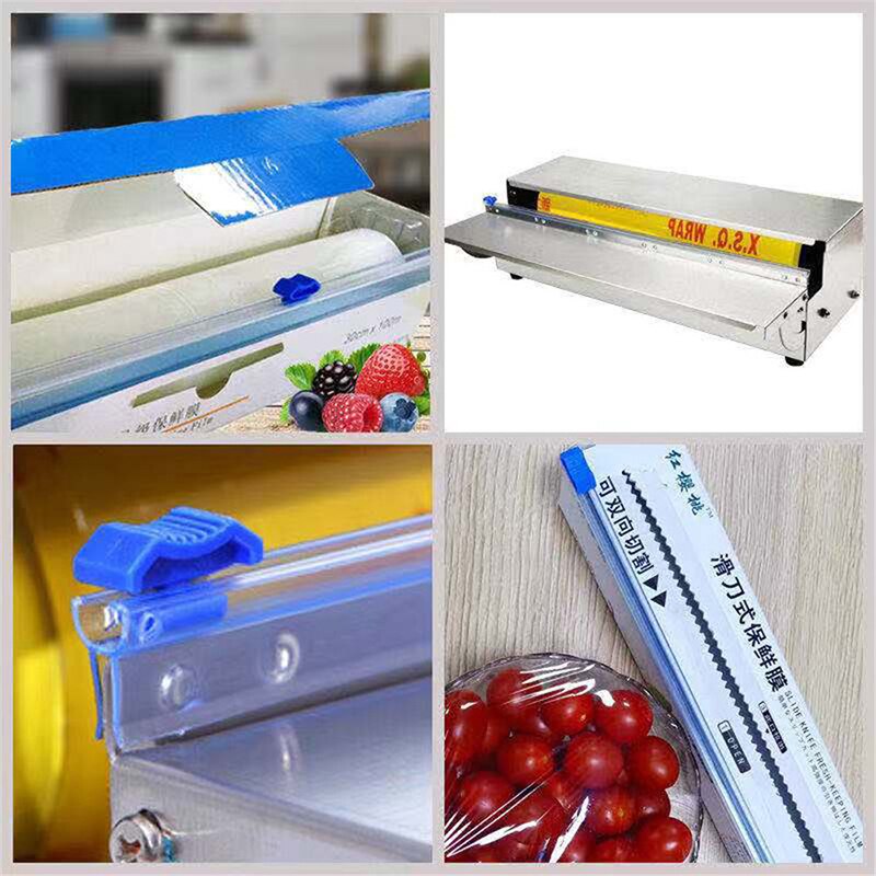 Plastfolieautomater för hem och foliefilmsskärare mat klamfilmsskärare stretch tite plastfoliedispenser med skärning