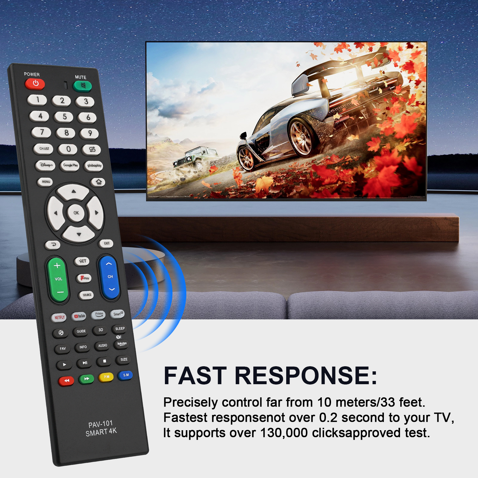 Télécommande universelle pour télévision, Compatible avec l'utilisation de la télécommande universelle pour télévision de toute , besoin de définir selon le manuel Rm-014S +