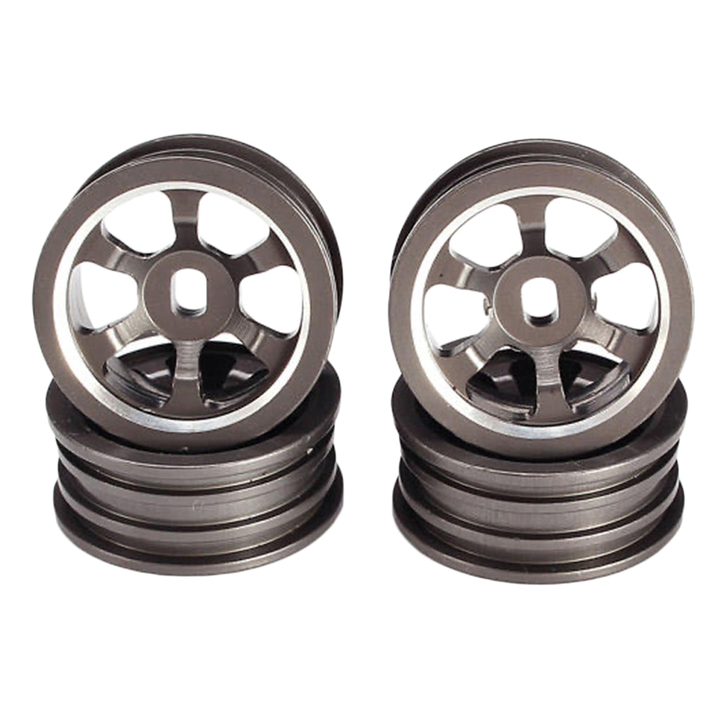 20mm Metal Upgrade Wheel Rim Set for WLtoys 1:28 P939 K969 K989 RC Car: Gray