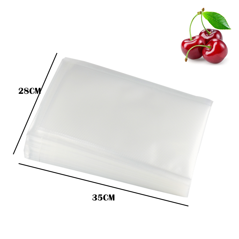 Agashe 50 Stks/partij Vacuüm Sealer Pakket Tas Voor Vacuüm Sluitmachine Voor Voedsel Besparing Opbergtas Keuken Voedsel Houden Verse: 50PCS 28X35CM