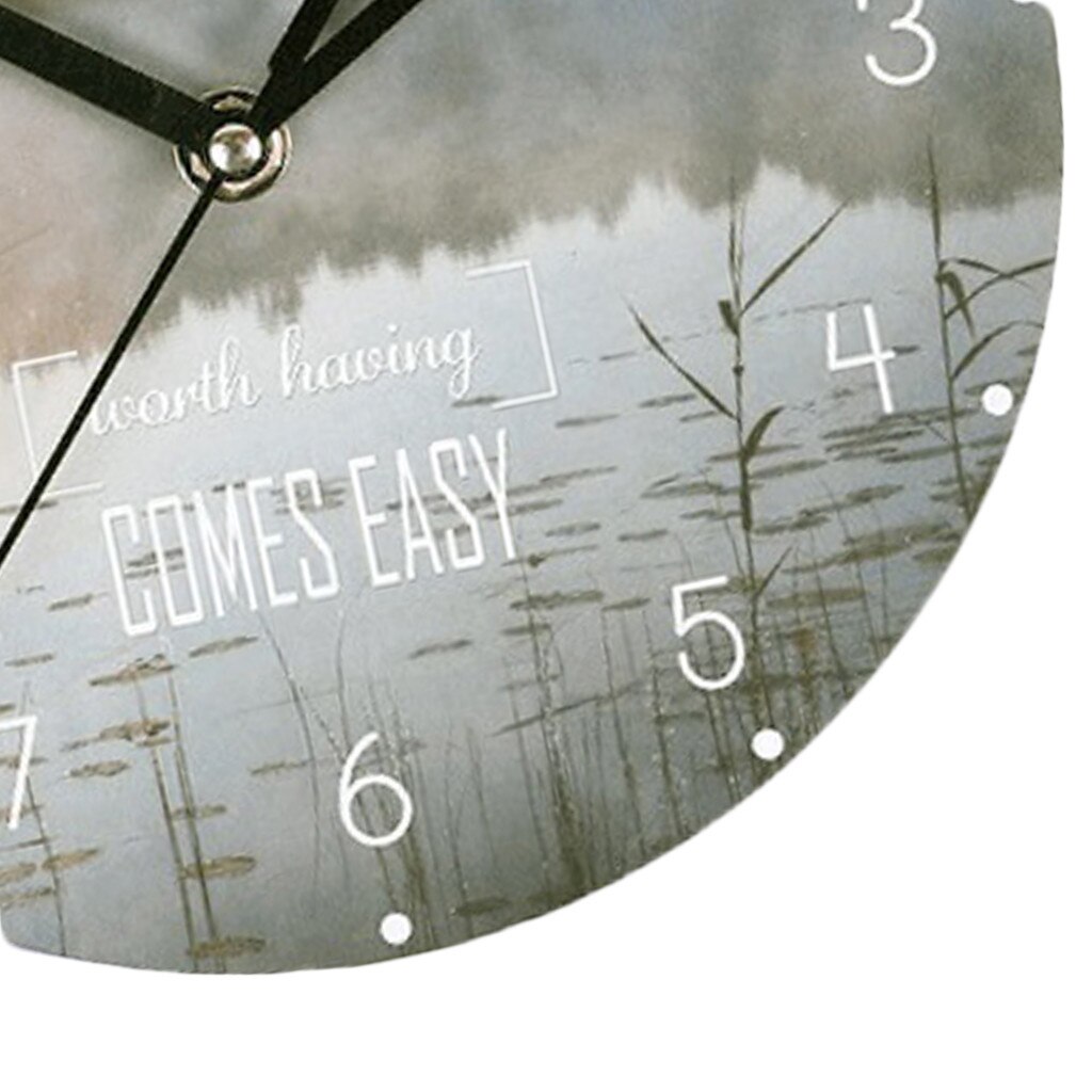 Wooden MDF Wall Clock Farmhouse Decor Wall Clocks Large Decorative Reloj De Pared Home Decor Digital Wall Clock