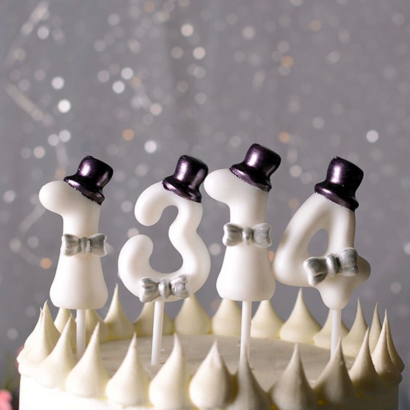 Digital Birthday Candles Big Cake Candles Decoration Smokeless Birthday Number Candle Birthday Cake Decoration